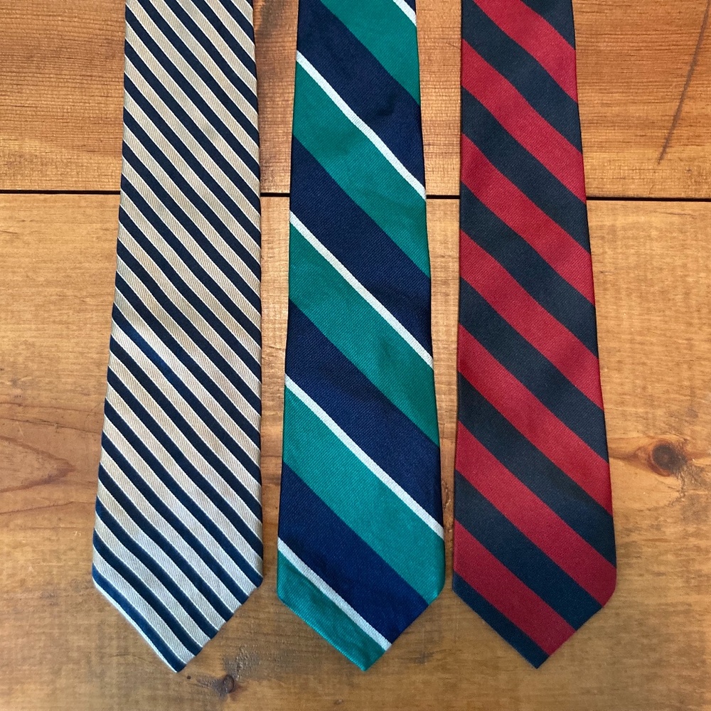 Classic Striped Ties Bundle - 3.5" width